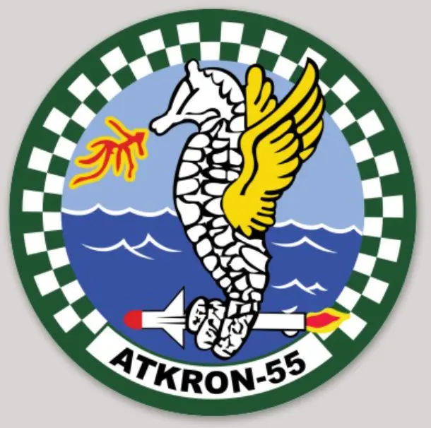 Officially Licensed Us Navy Va-55 Warhorses Sticker 1