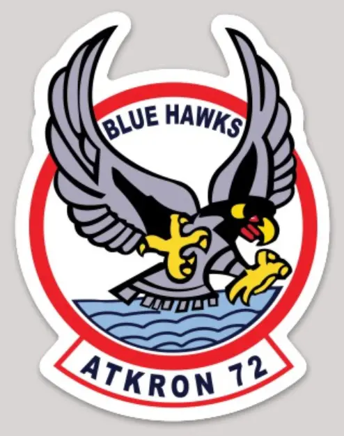 Officially Licensed Us Navy Va-72 Blue Hawks Sticker 1