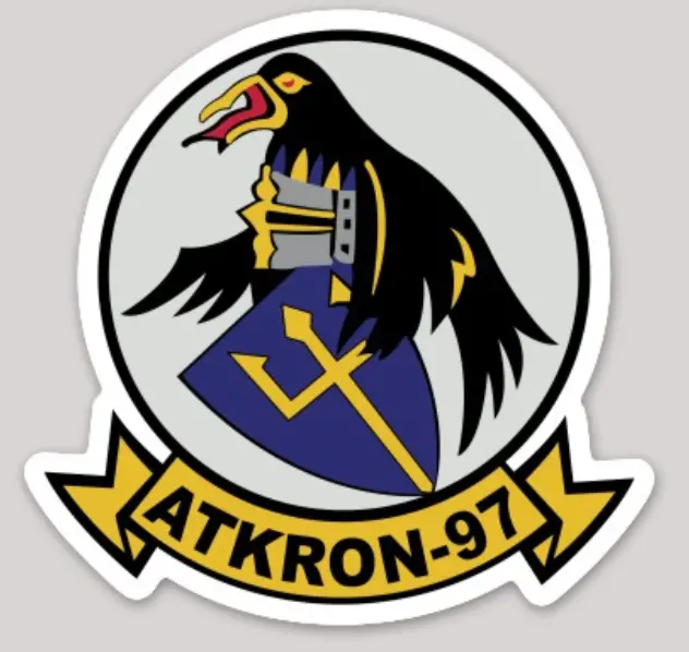 Officially Licensed Us Navy Va-97 Warhawks Sticker 1