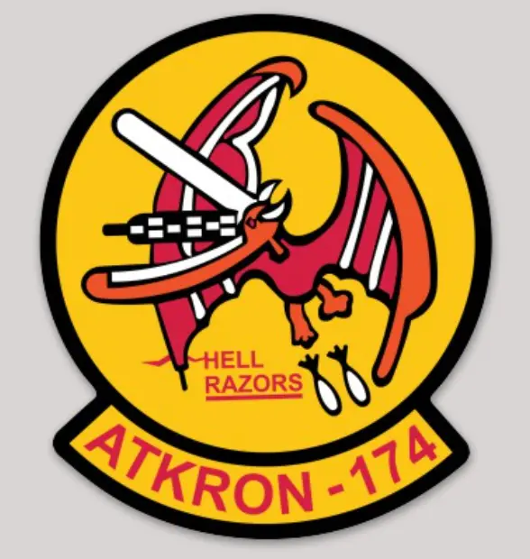 Officially Licensed Us Navy Va-174 Hell Razors Sticker 1