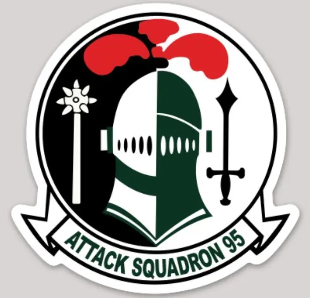 Officially Licensed Navy Va-95 Sky Knights Sticker 1