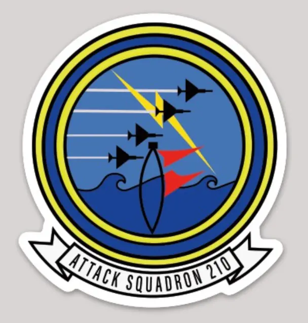 Officially Licensed Us Navy Va-210 Blackhawks Sticker 1