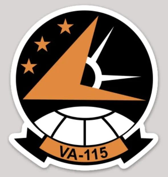 Officially Licensed Us Navy Va-115 Eagles Sticker 1