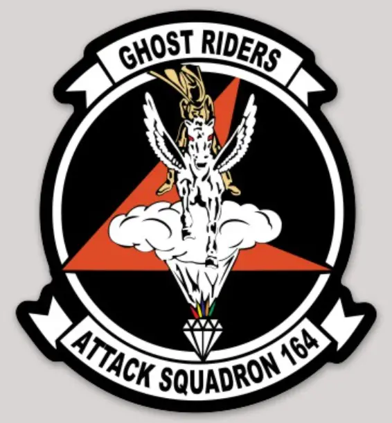 Officially Licensed Us Navy Va-164 Ghost Riders Sticker 1