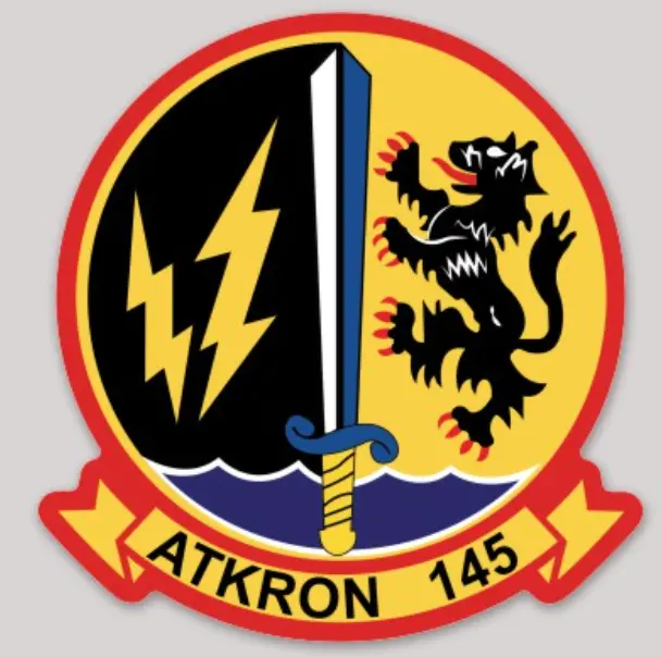 Officially Licensed Us Navy Va-145 Swordsmen Sticker 1