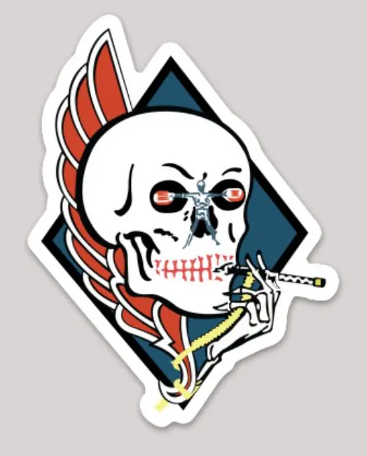 Officially Licensed Us Navy Va-34 Blue Blasters Sticker 1