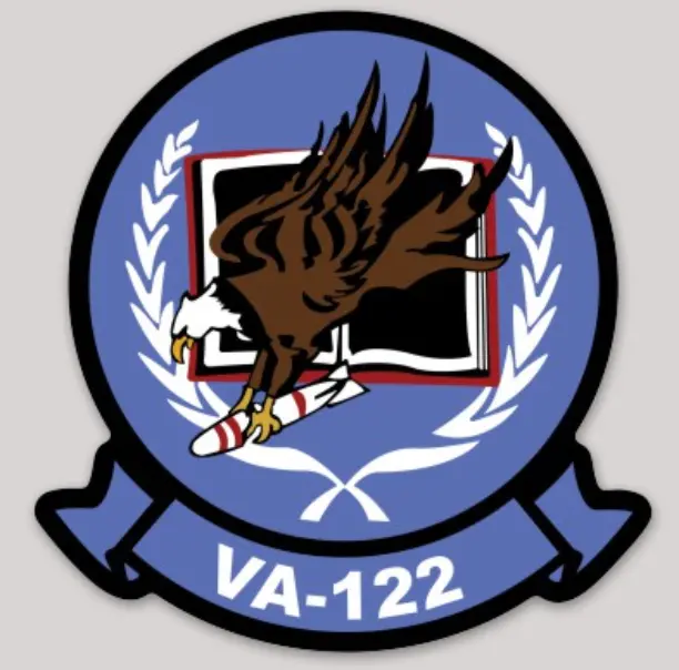 Officially Licensed Us Navy Official Va-122 Flying Eagles Sticker 1