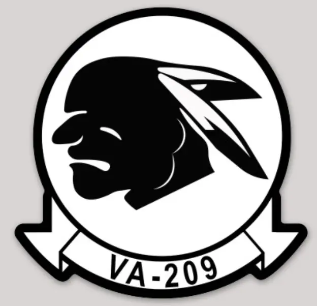 Officially Licensed Us Navyva-209 Air Barons Sticker 1