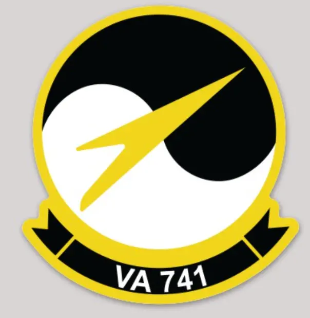 Officially Licensed Us Navy Va-741 Sticker 1