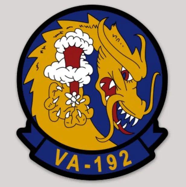 Officially Licensed Us Navy Va-192 Golden Dragons Sticker 1