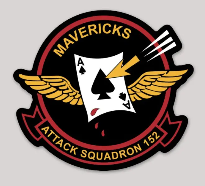 Officially Licensed Us Navy Va-152 Mavericks Sticker 1