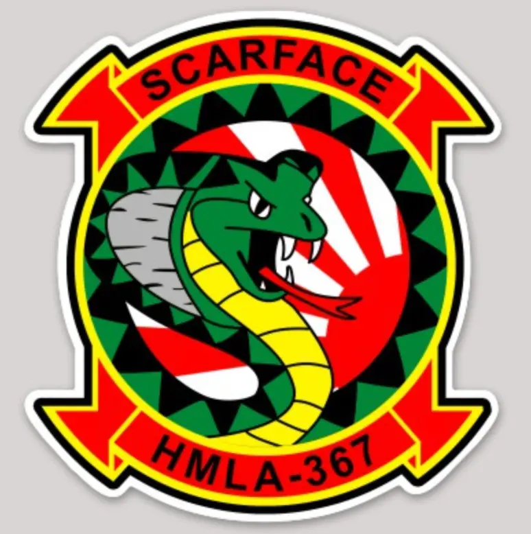 Officially Licensed Usmc Hmla-367 Japan Squadron Sticker 1