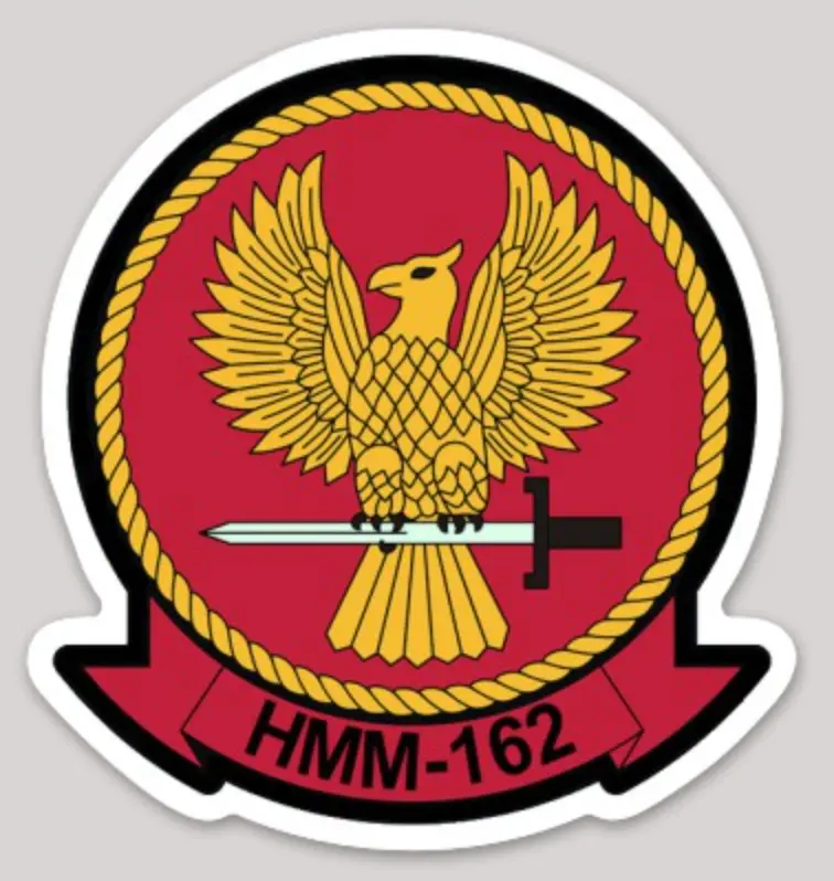 Officially Licensed Usmc Hmm-162 Golden Hawks Sticker 1