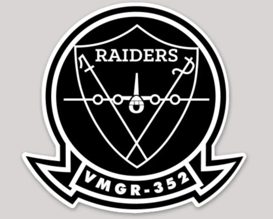 Officially Licensed Usmc Vmgr-352 Raiders Legacy Sticker 1