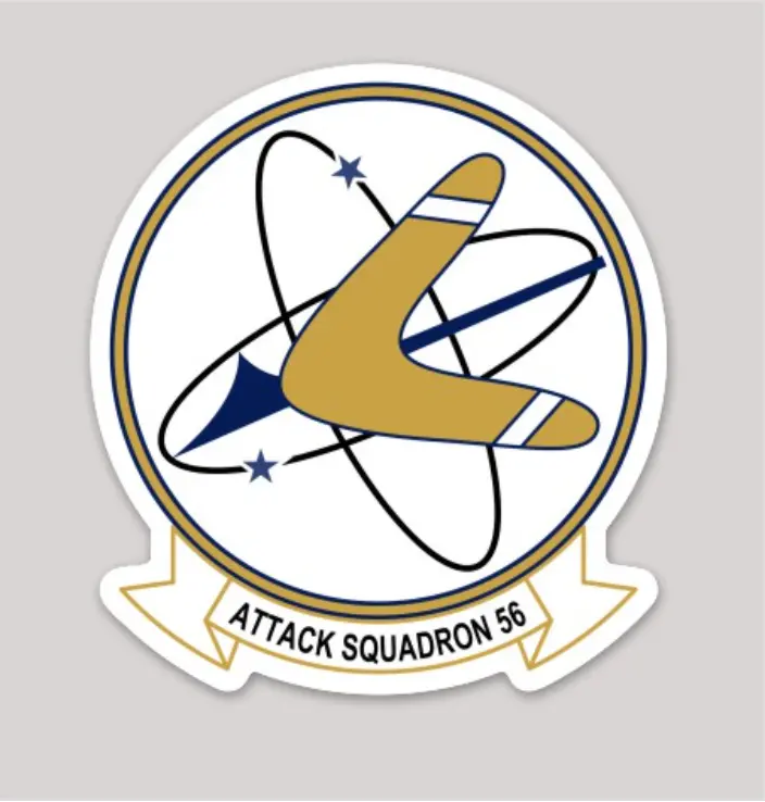 Officially Licensed Us Navy  Va-56 Champions/Boomerangs Sticker 1