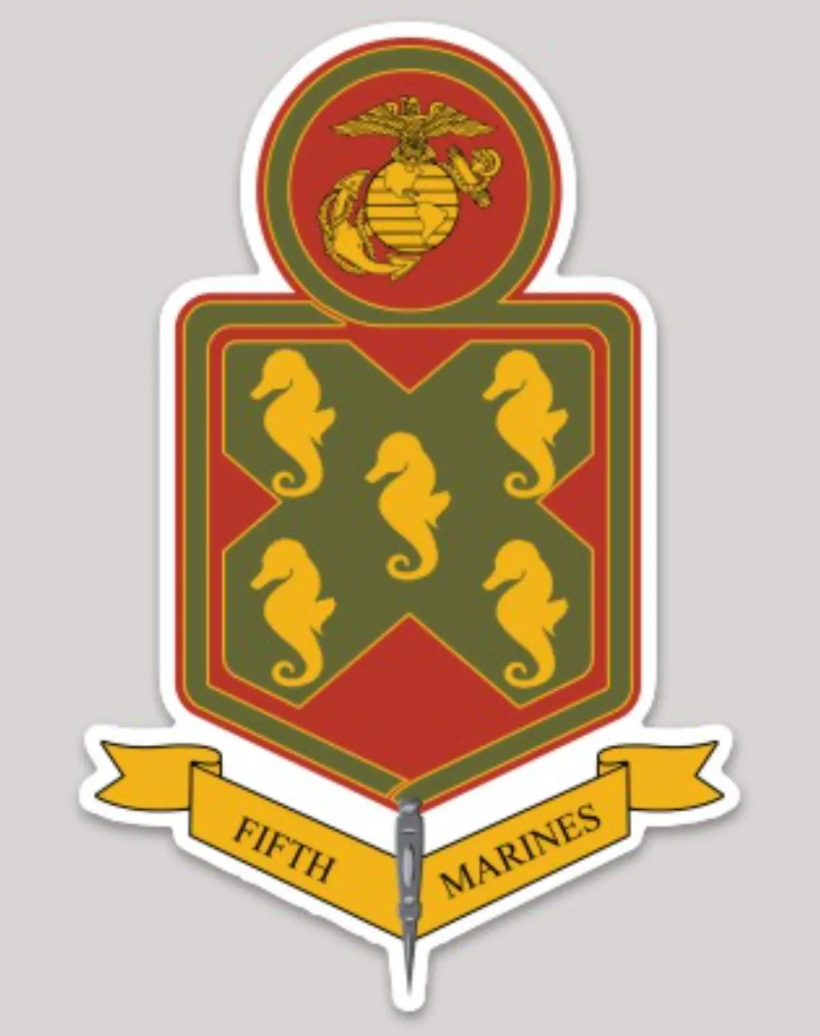 Officially Licensed 5Th Marine Regiment Sticker 1
