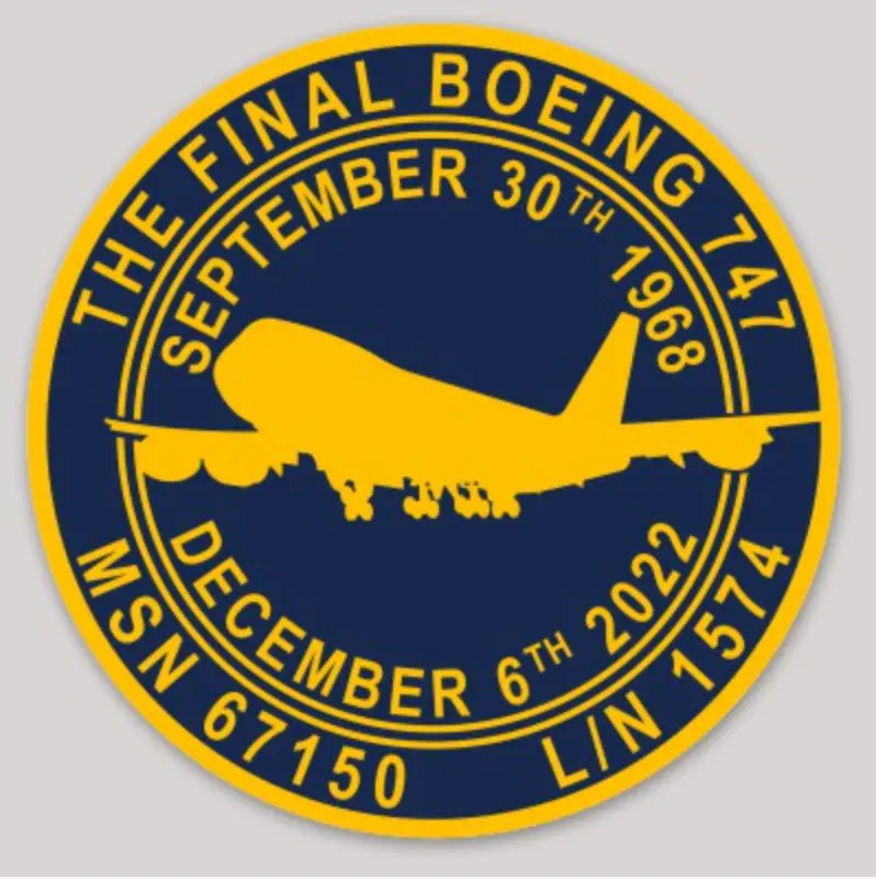 The Final Boeing 747 Sticker 1