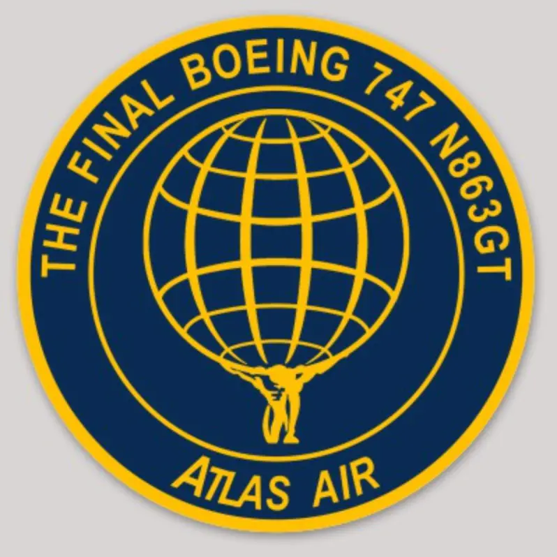 The Final Boeing 747 Atlas Air Sticker 1