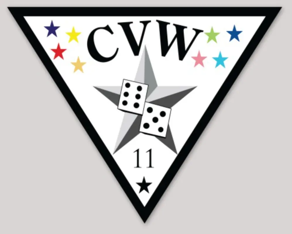 Officially Licensed Us Navy Carrier Air Wing 11 Sticker 1
