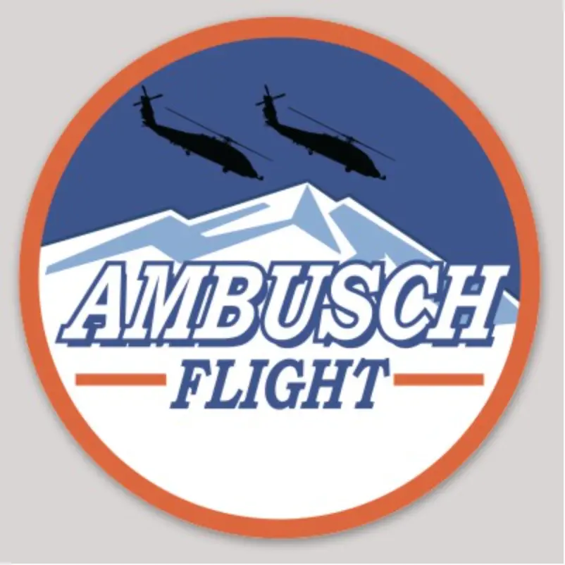 Official Hsm-74 Swamp Fox Ambusch Flight Squadron Sticker 1