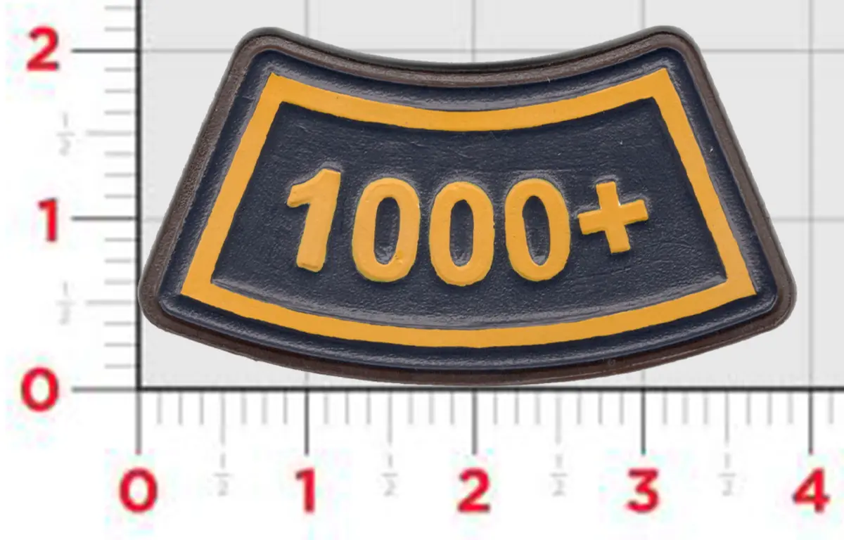Flight Hours Leather Tab Patches 3