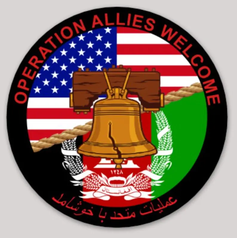 Operations Allies Welcome Liberty Bell Afghanistan Sticker 1