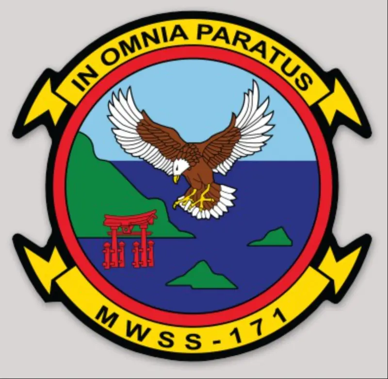 Officially Licensed Usmc Mwss-171 The Sentinels Squadron Sticker 1