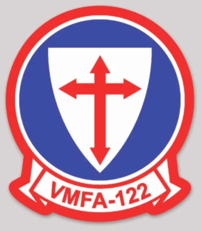 Officially Licensed Usmc Vmfa-122 Crusaders Sticker 1