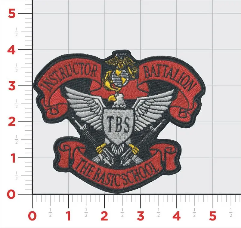 Officially Licensed Usmc The Basic School (Tbs) Instructor Patch 1