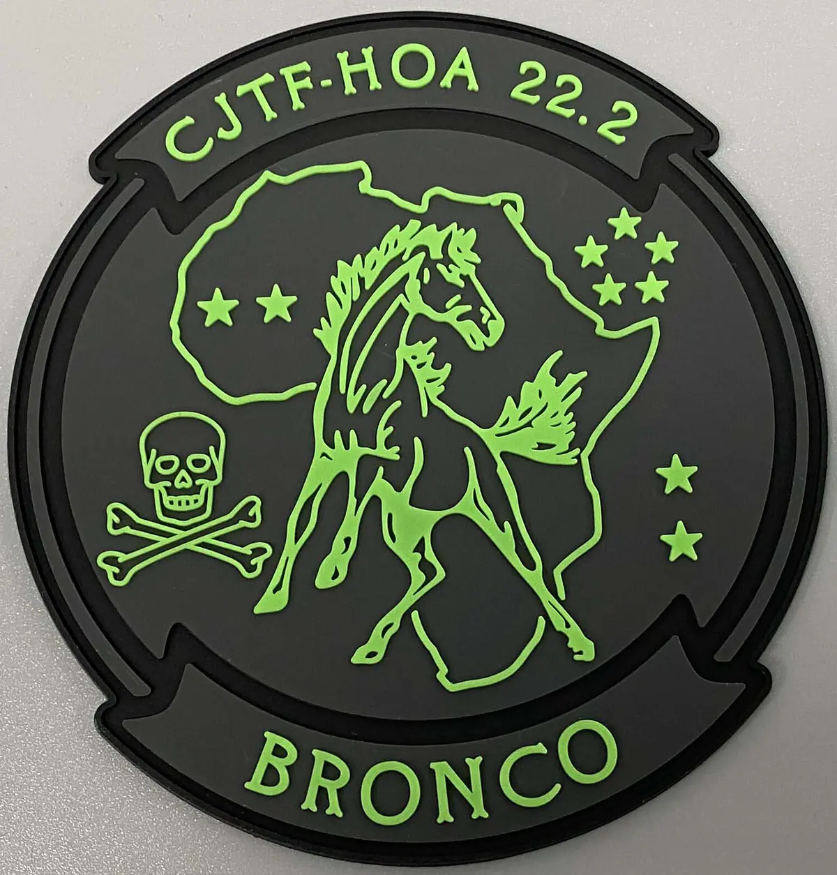 Combined Joint Task Force Horn Of Africa Cjtf-Hoa 22.2 Bronco Pvc Patch Vmgr-252 1