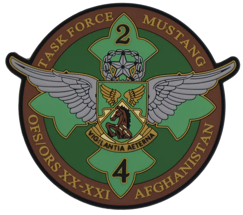 Us Army Task Force Mustang Pvc Patch 1