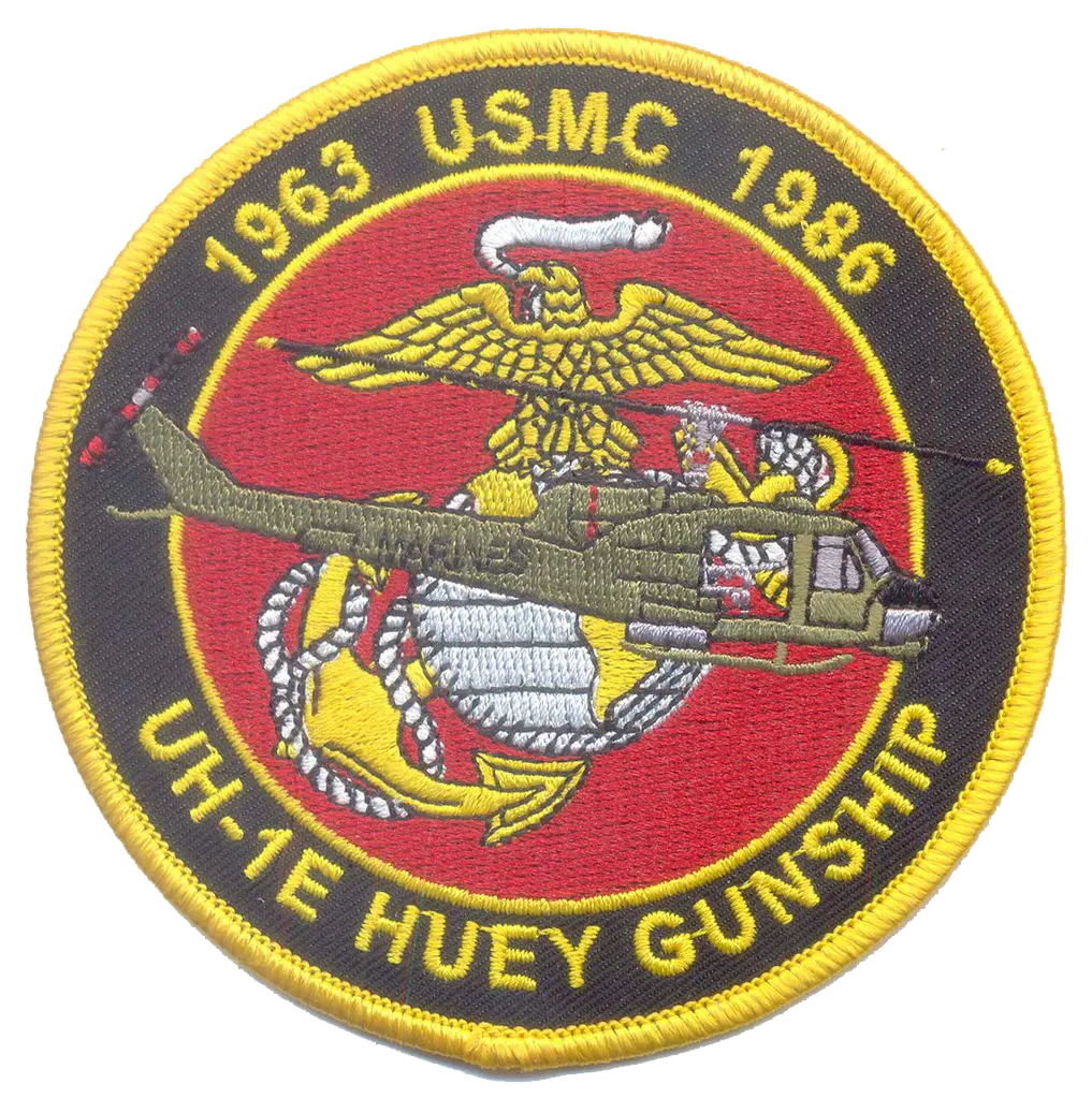 Officially Licensed Usmc Uh-1E Huey Gunship Commemorative Patch 1
