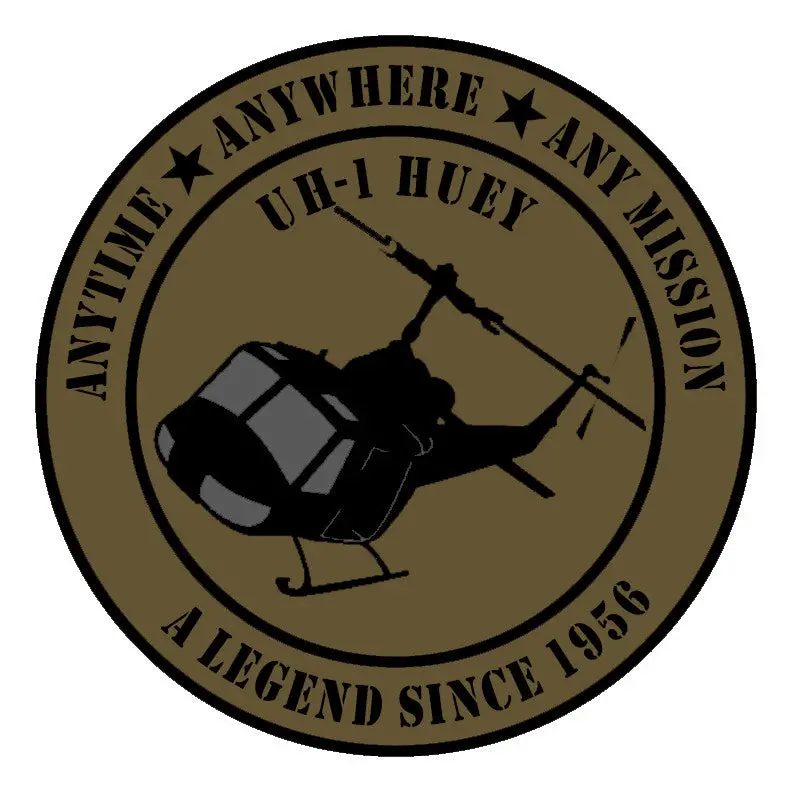Od Green Uh-1 Huey Sticker 1
