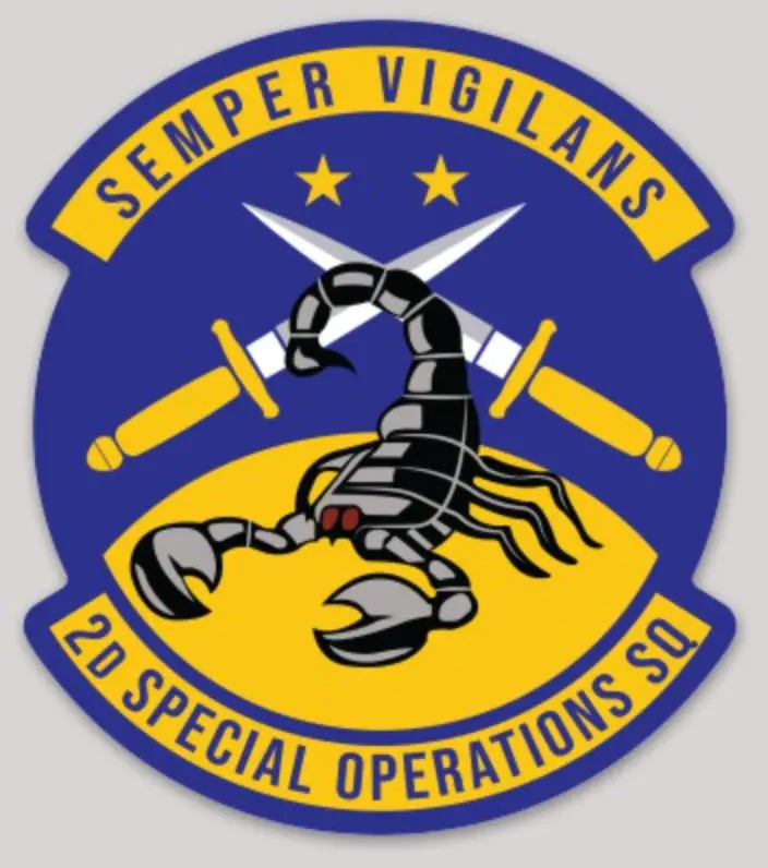 Official Usaf 2Nd Sos Special Operations Squadron Sticker 1