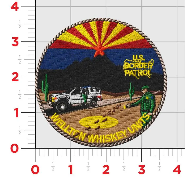 Us Border Patrol Wellton Whiskey Unit Patch 1