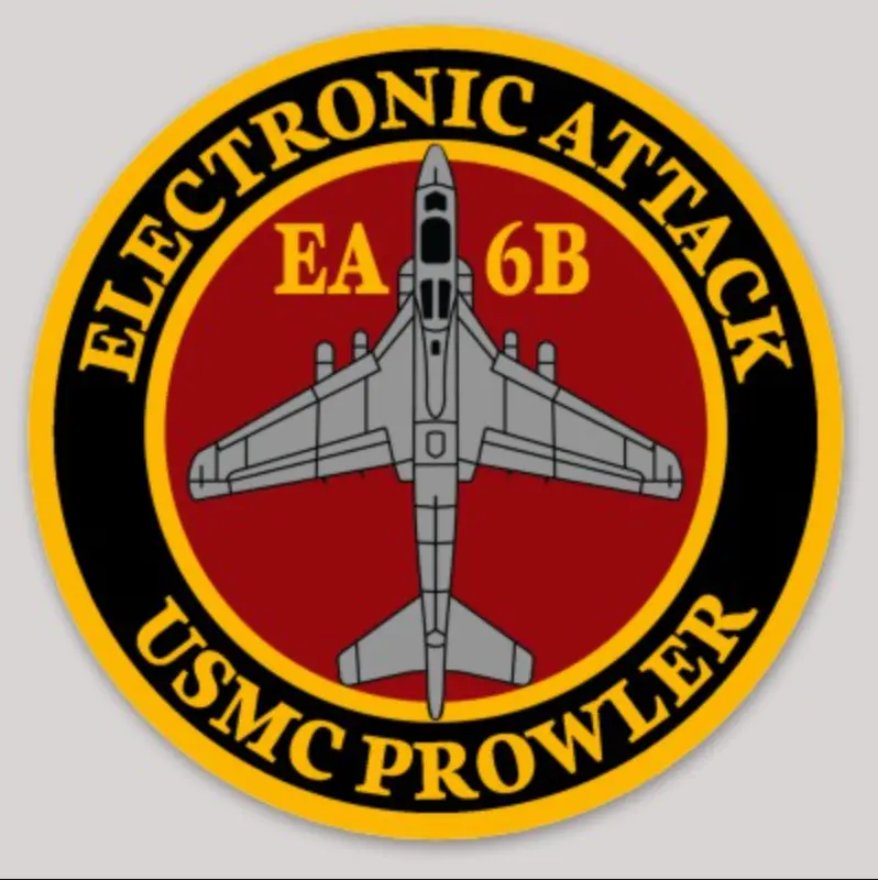 Officially Licensed Usmc Ea-6B Prowler Sticker 1