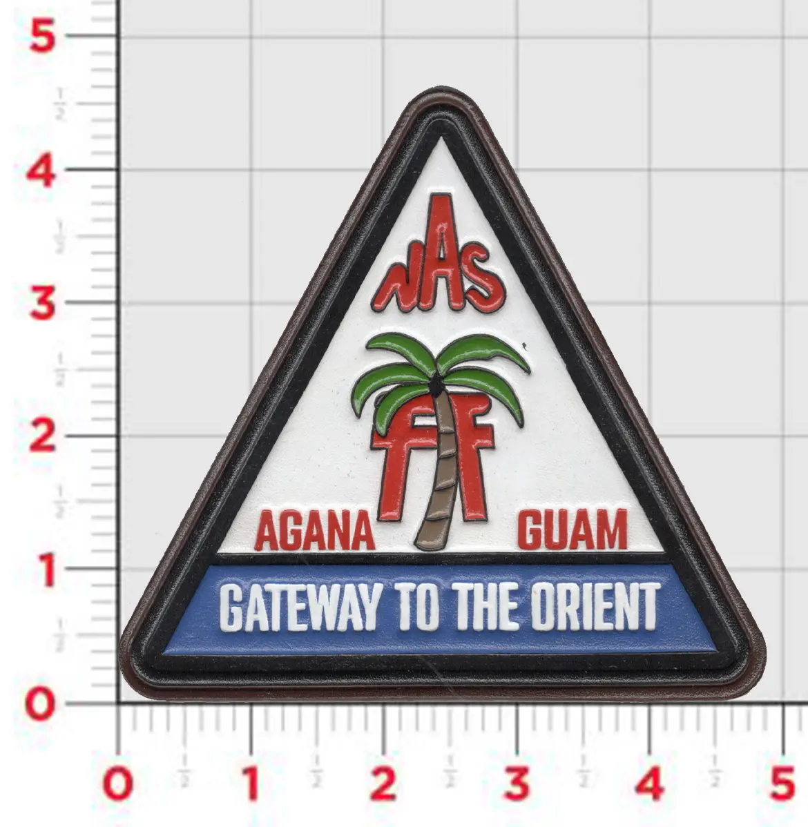 Officially Licensed Us Navy Nas Agana Guam Leather Patch 1