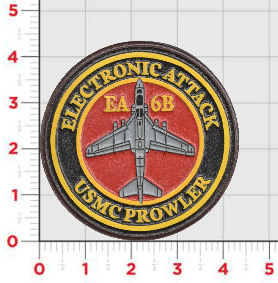 Officially Licensed Usmc Ea-6B Prowler Leather Patch 1