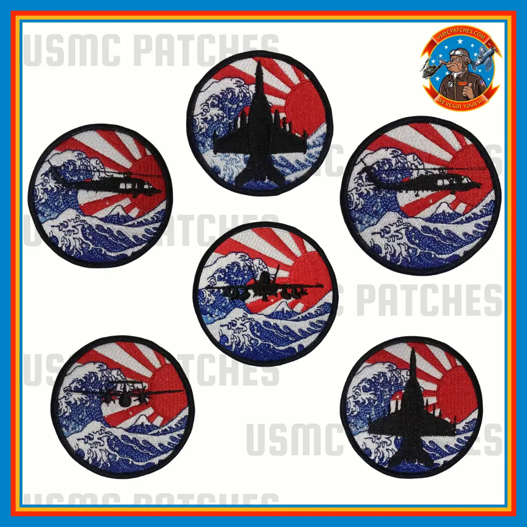 Great Wave Japan Aircraft Shoulder Patches 1