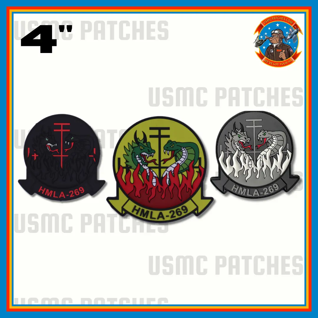 Officially Licensed Hmla-269 Gunrunners Pvc Squadron Patches 1