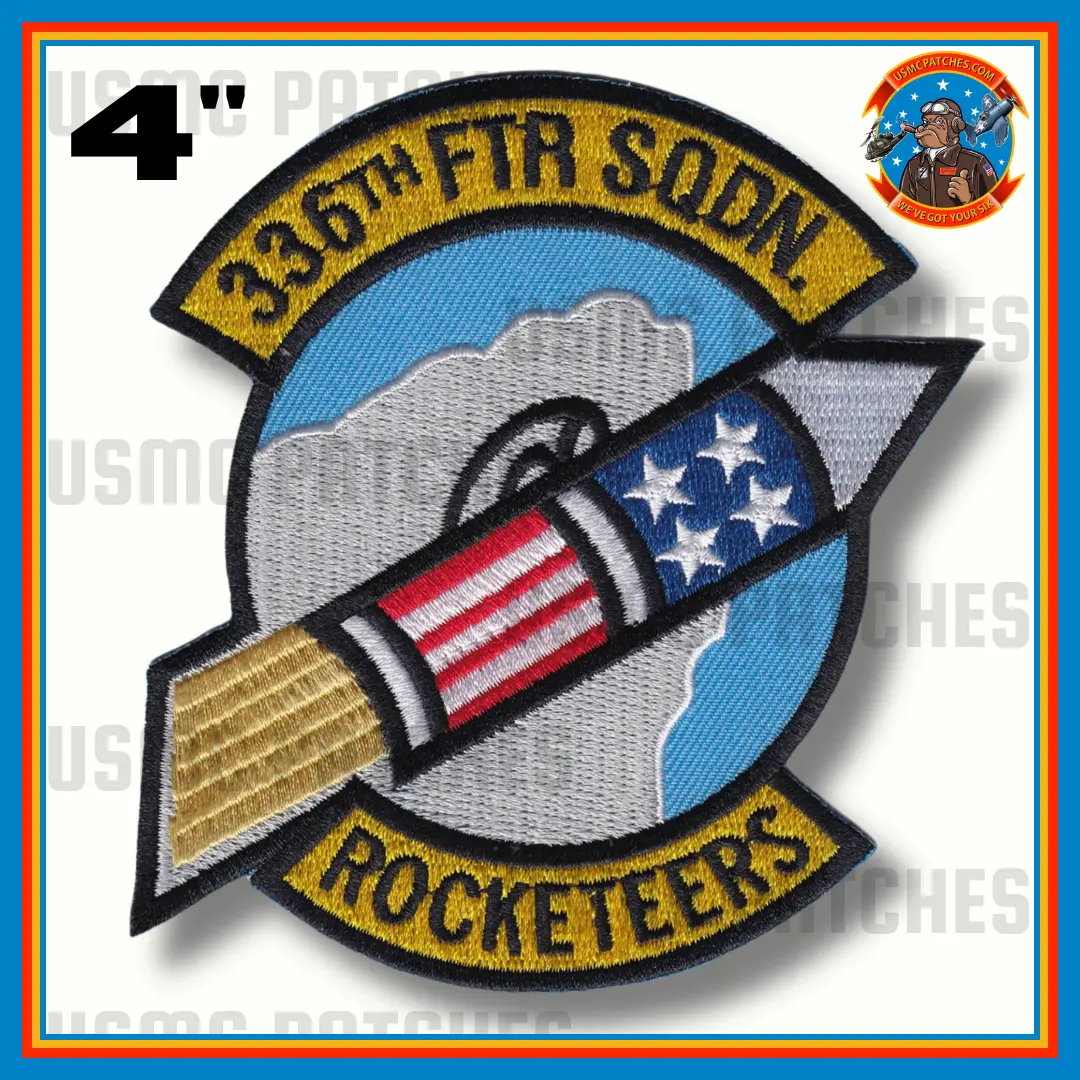 Usaf 336Th Fighter Squadron Rocketeers Patch 1