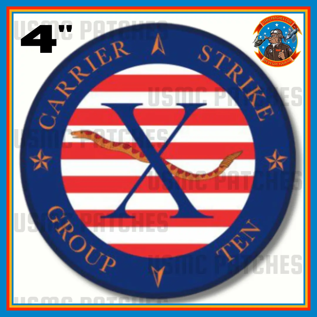 Officially Licensed Us Navy Carrier Strike Group Ten Sticker 1
