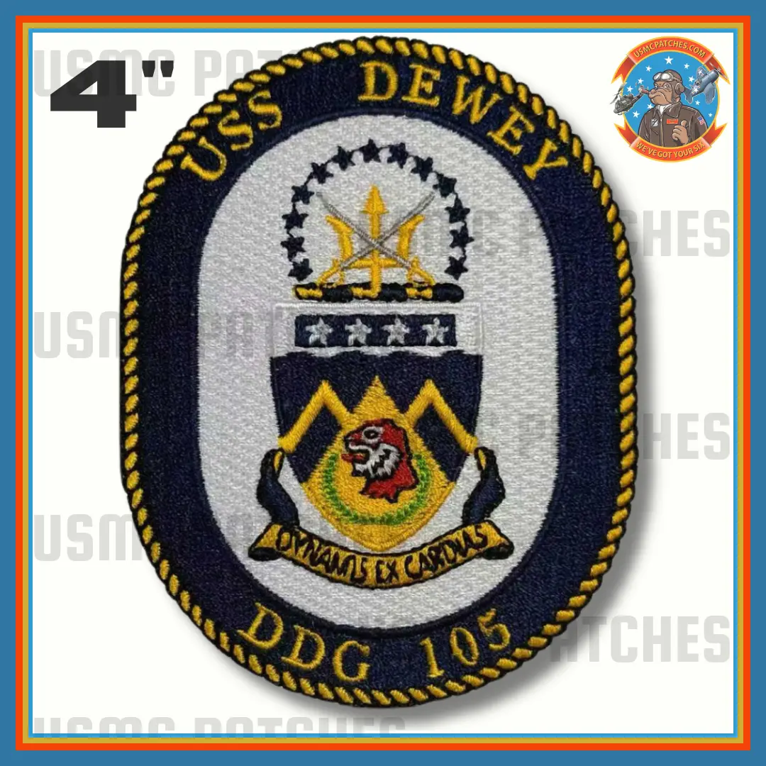 Officially Licensed Us Navy Uss Dewey Ddg-105 Patch 1