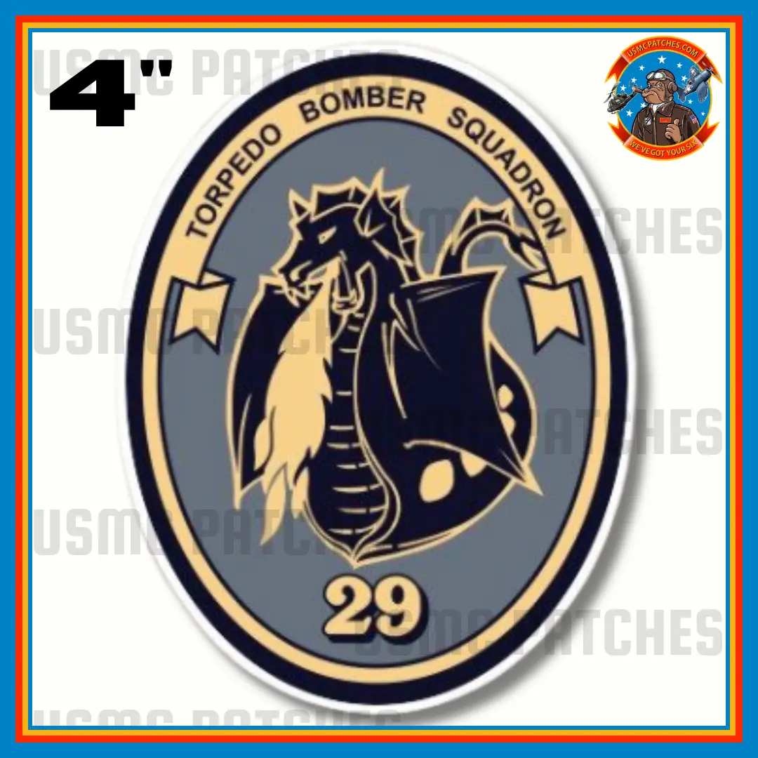 Officially Licensed Us Navy Vs-29 Dragofires Squadron Sticker 1