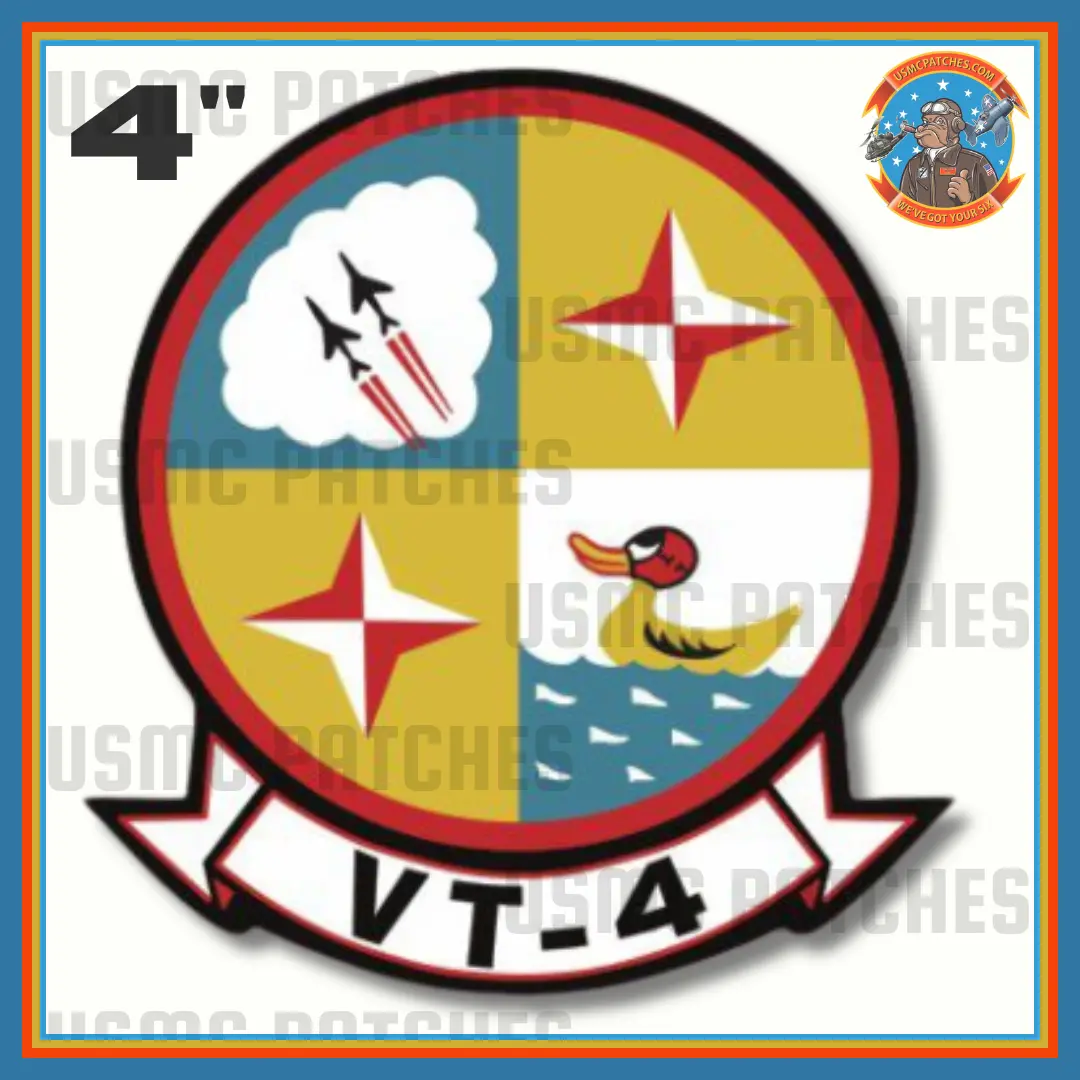 Officially Licensed Us Navy Vt-4 Warbucks Squadron Sticker 1