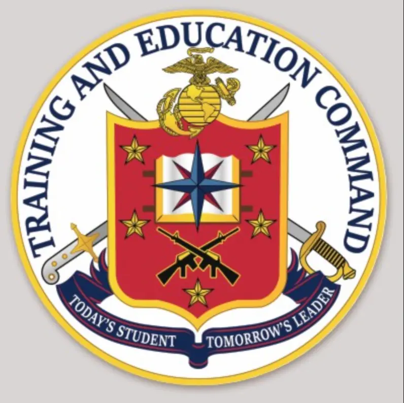 Officially Licensed Usmc Training And Education Command Sticker 1