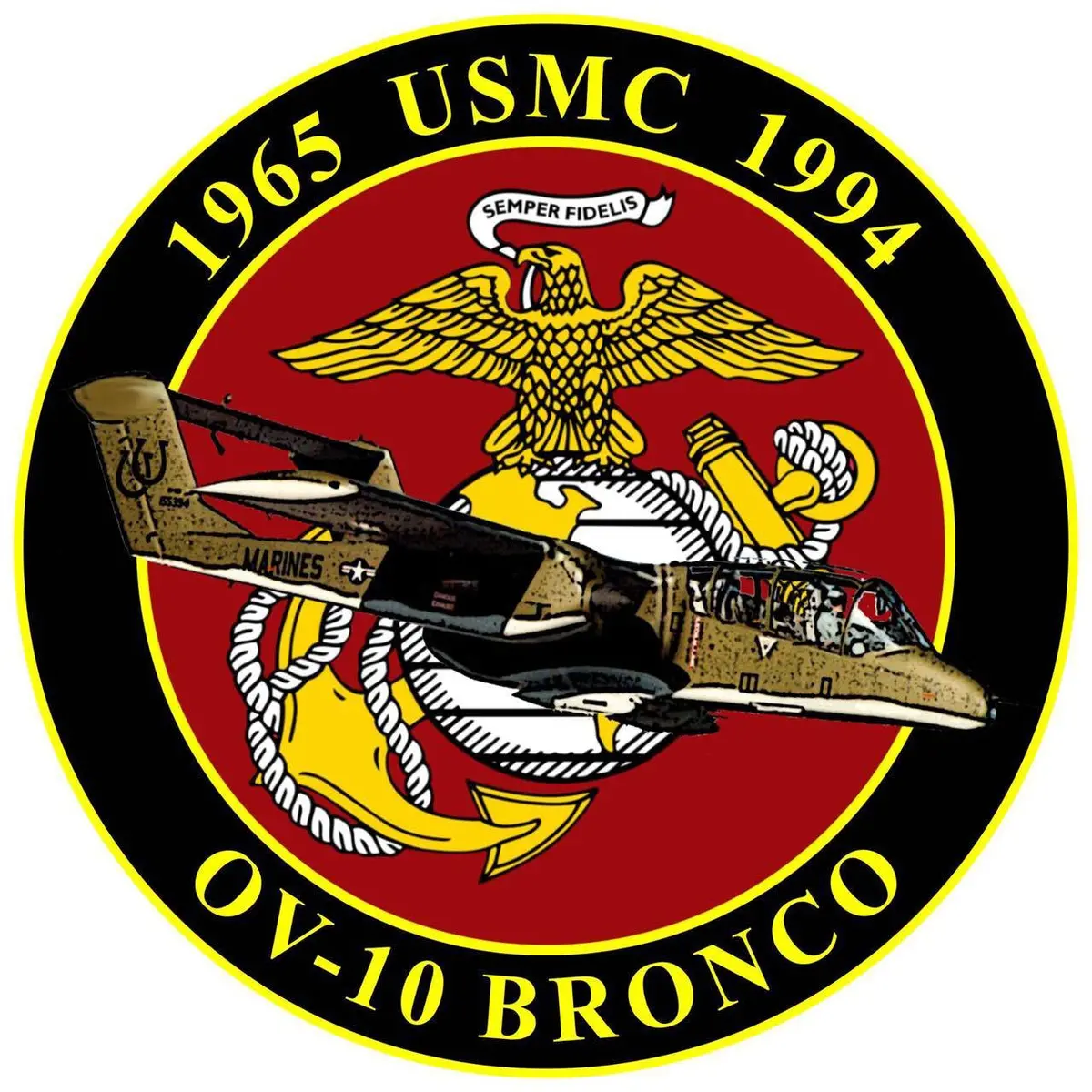 Officially Licensed Usmc Ov-10 Bronco Commemorative Sticker 1