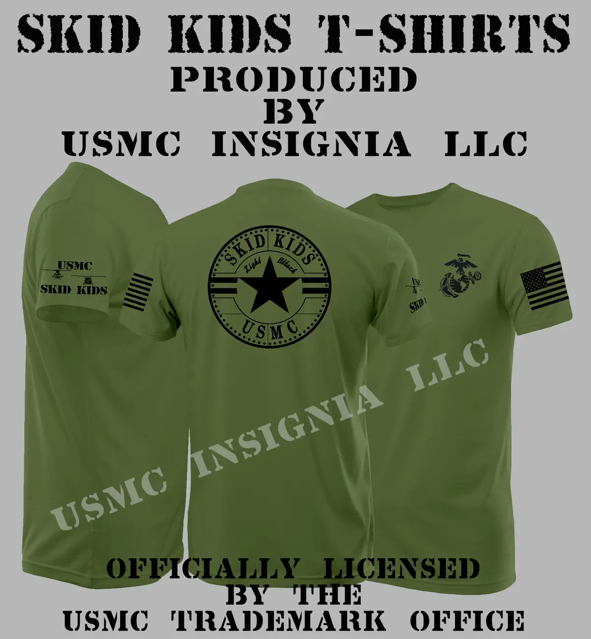 Officially Licensed Usmc Skid Kids T-Shirt For 2018 1