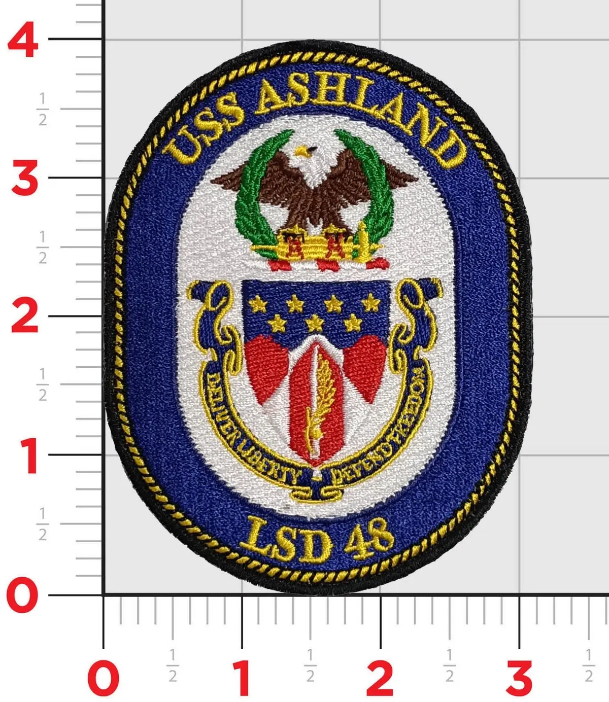 Officially Licensed Uss Ashland Lsd-48 Patch 1