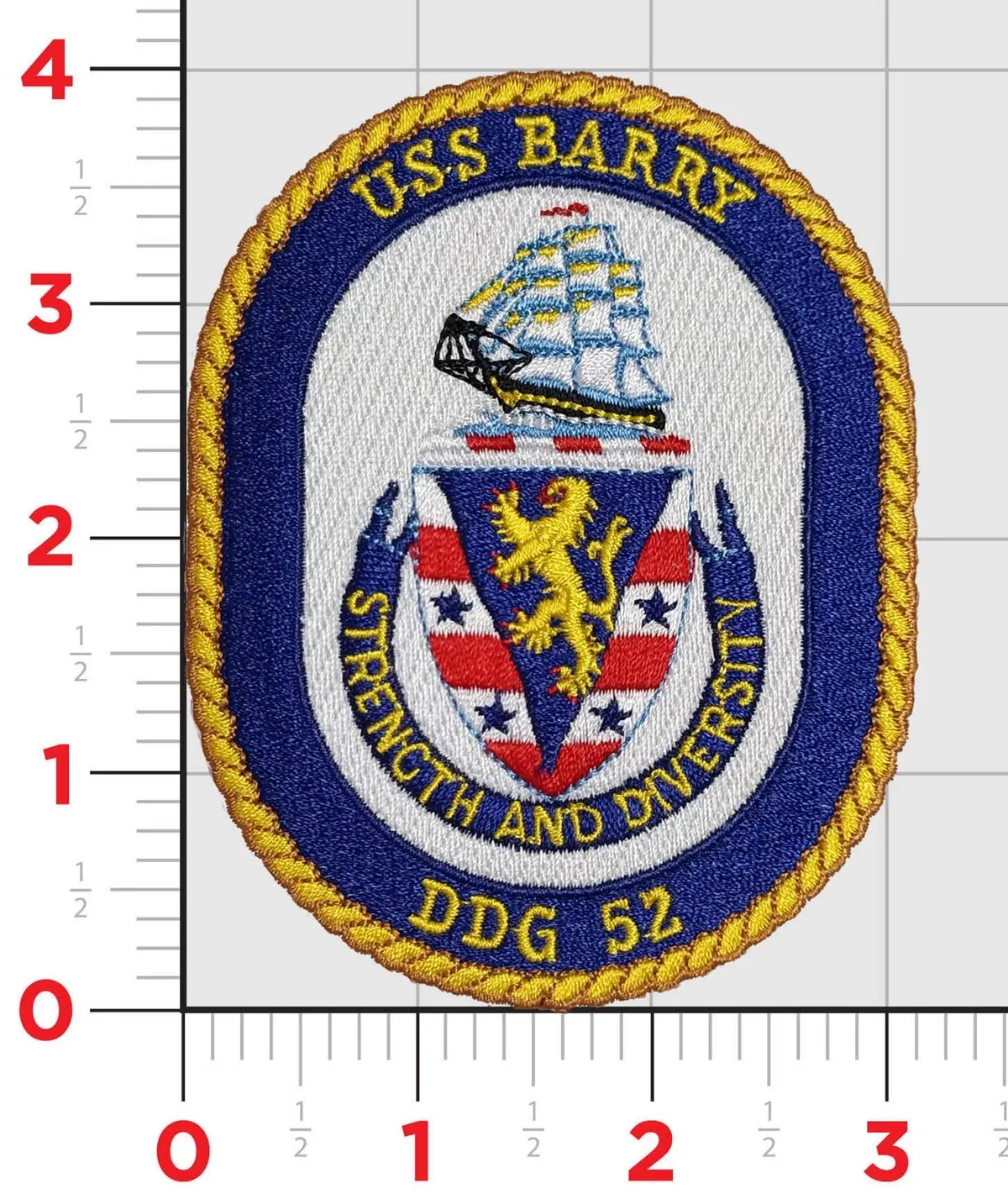 Officially Licensed Uss Barry Ddg-52 Patch 1